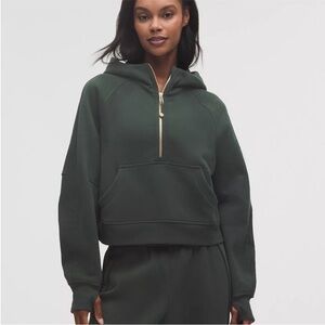 NWT LuluLemon Scuba Oversized Half Zip Hoodie - Rainforest Green